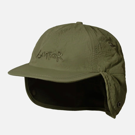 BUTTER GOODS Abseil Earflap Cap - Army