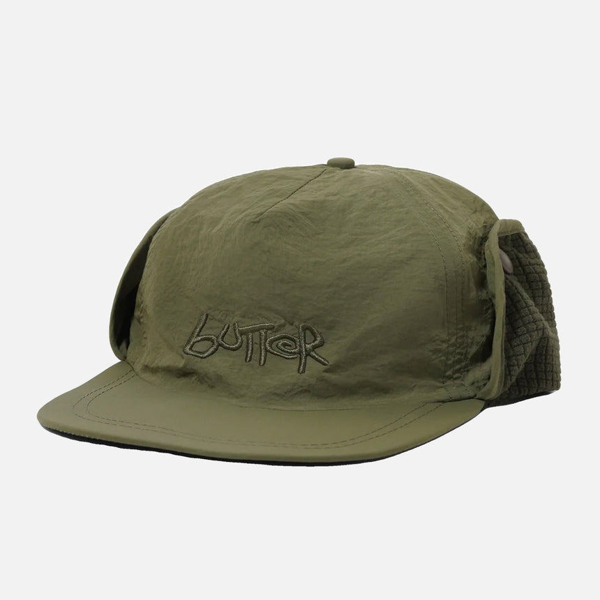 BUTTER GOODS Abseil Earflap Cap - Army