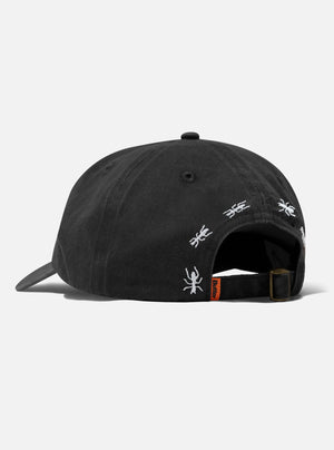 BUTTER GOODS Ants 6 Panel Cap - Washed Black