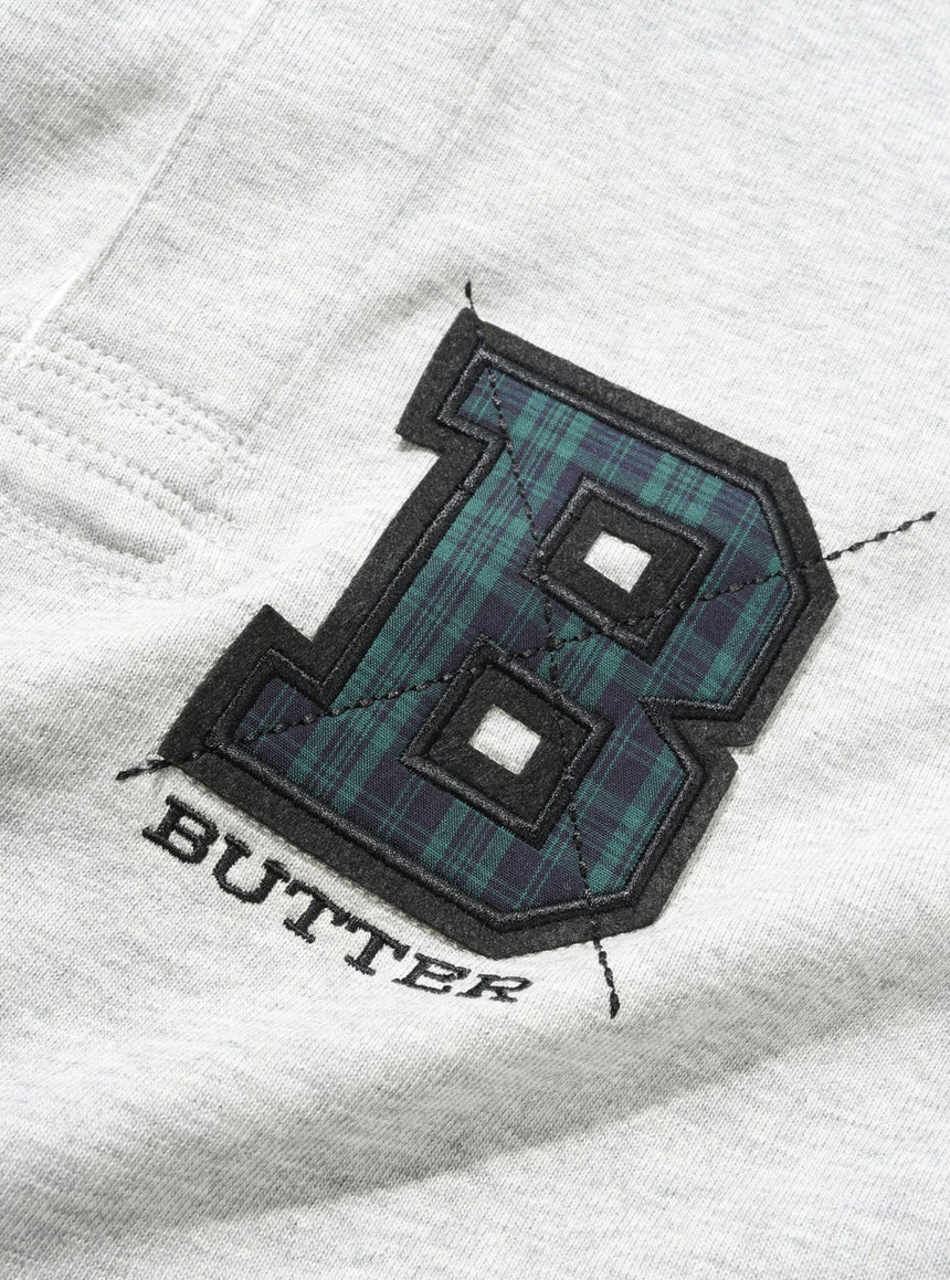 BUTTER GOODS Applique Rugby Polo - Heather
