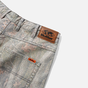 BUTTER GOODS Baggy Denim Jeans - Forest Camo