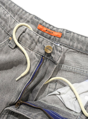 BUTTER GOODS Baggy Denim Jeans - Grey Wash