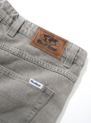 BUTTER GOODS Baggy Denim Jeans - Grey Wash