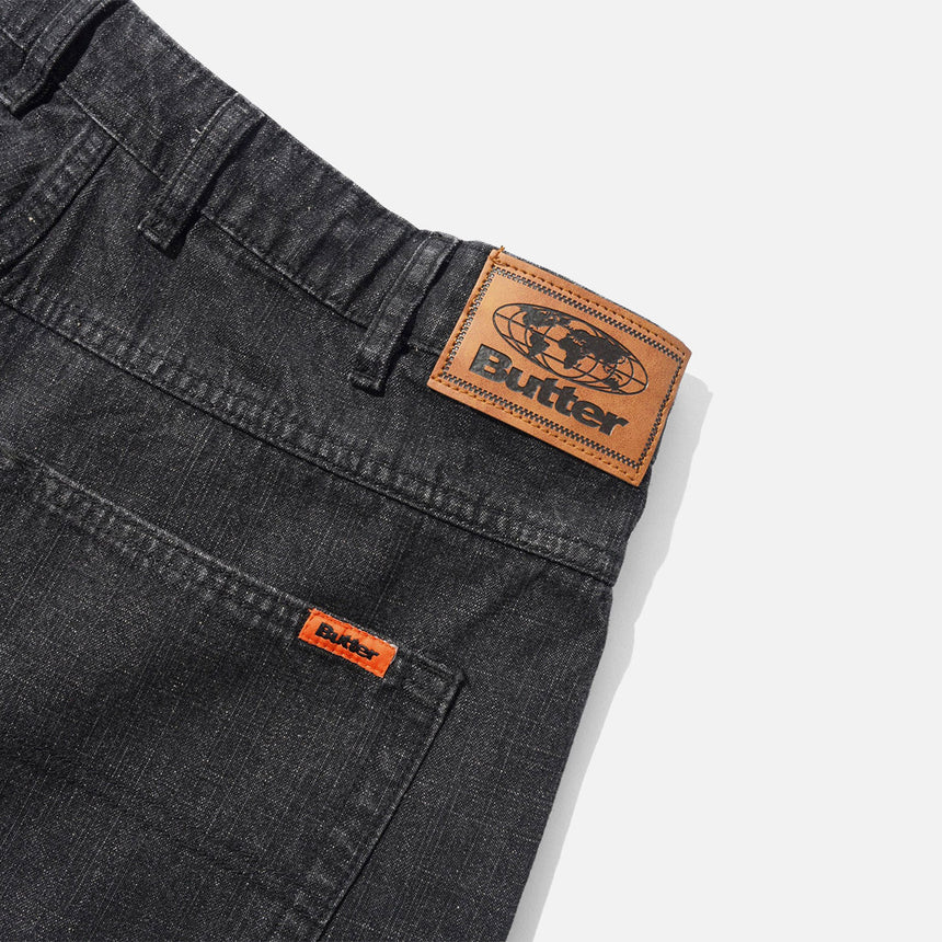 BUTTER GOODS Baggy Denim Jeans - Slub Black