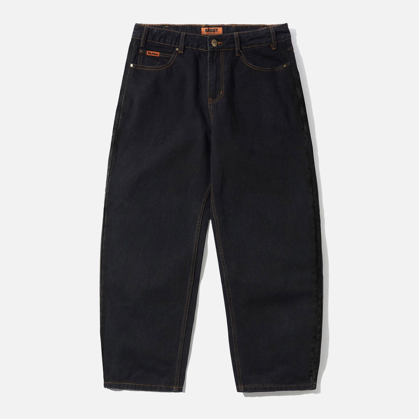 BUTTER GOODS Baggy Denim Jeans - Washed Black