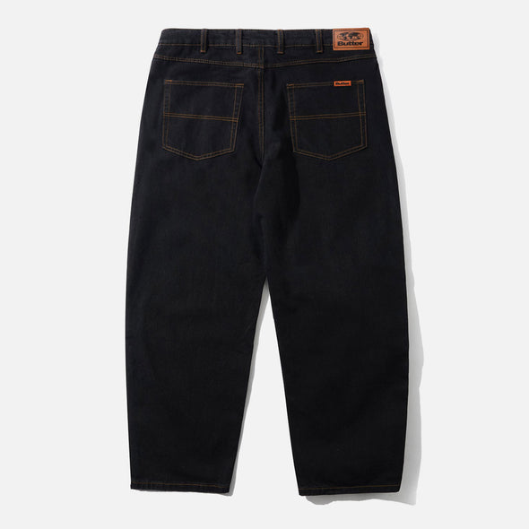 BUTTER GOODS Baggy Denim Jeans - Washed Black