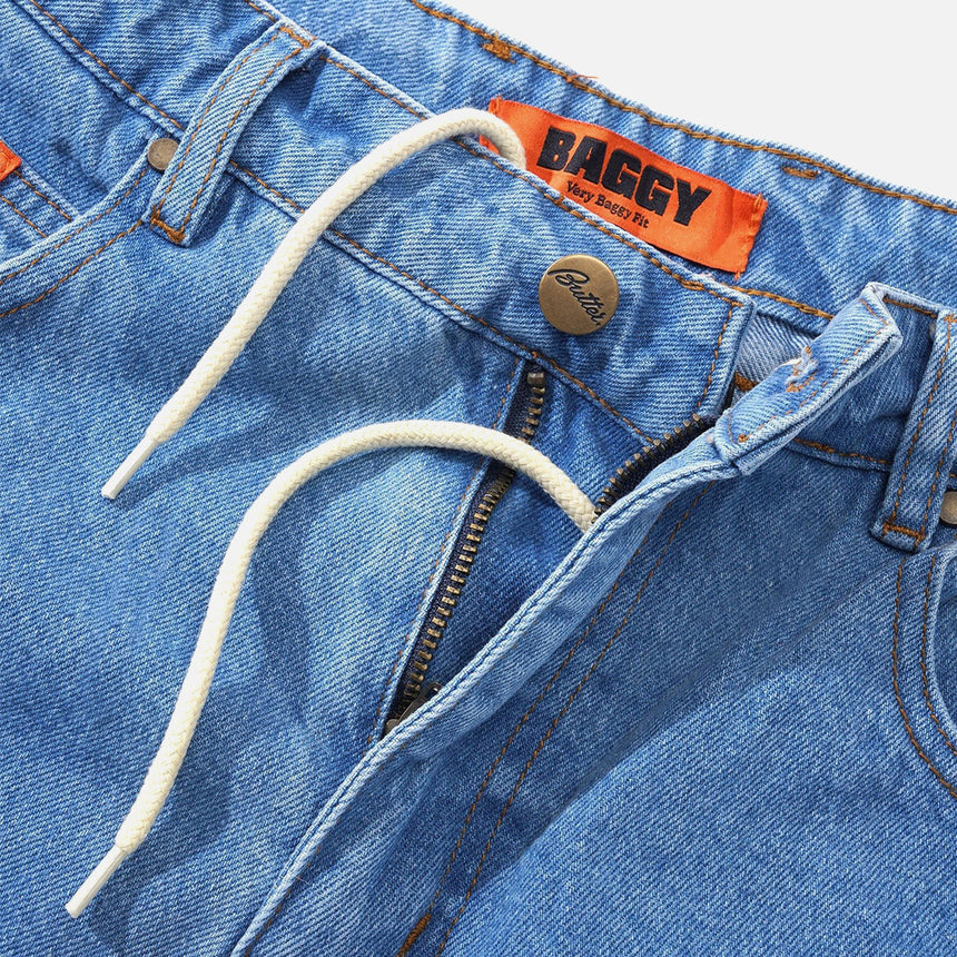 BUTTER GOODS Baggy Denim Jeans - Washed Indigo