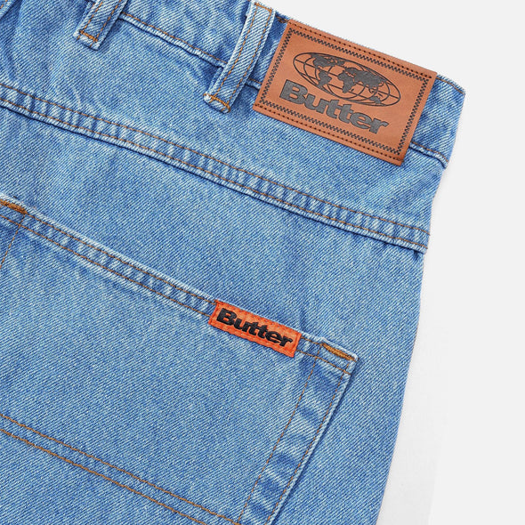 BUTTER GOODS Baggy Denim Jeans - Washed Indigo