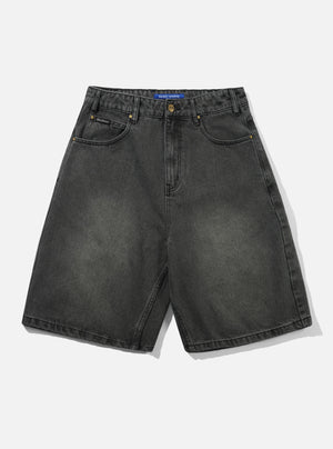 BUTTER GOODS Baggy Denim Shorts - Faded Black