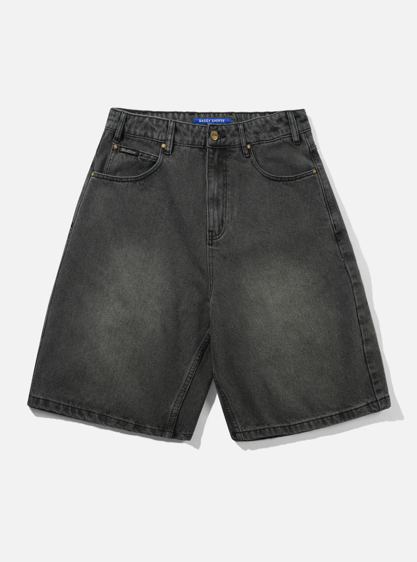 BUTTER GOODS Baggy Denim Shorts - Faded Black