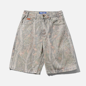 BUTTER GOODS Baggy Denim Shorts - Forest Camo