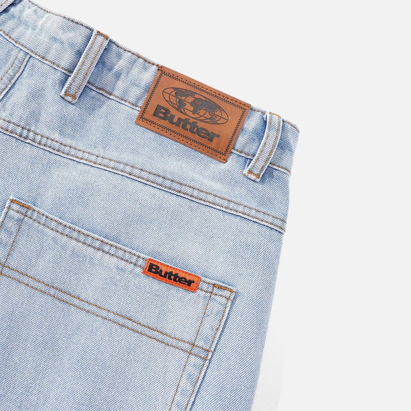 BUTTER GOODS Baggy Denim Shorts - Light Blue