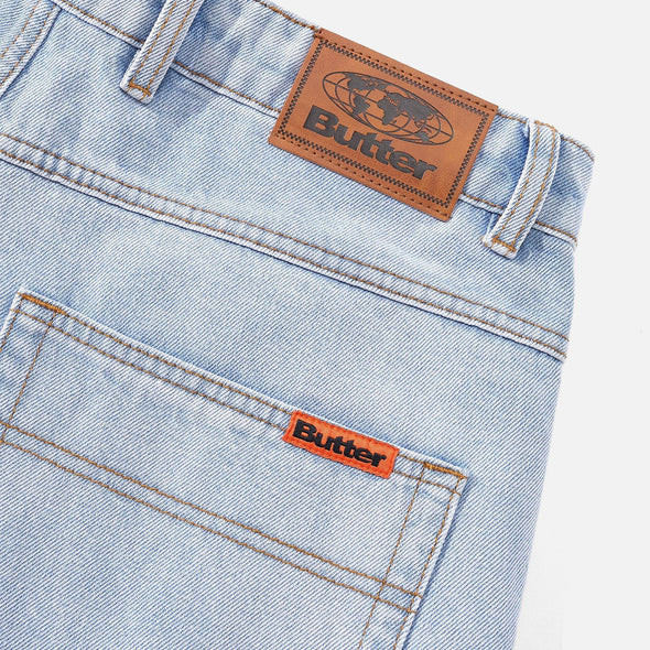 BUTTER GOODS Baggy Denim Shorts - Light Blue