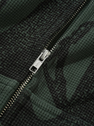 BUTTER GOODS Bleach Waffle Zip-Thru Hood - Branch Camo