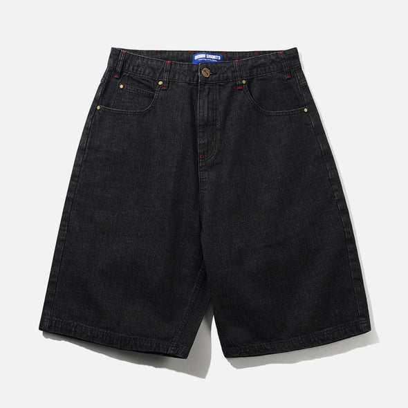 BUTTER GOODS Blotch Denim Shorts - Streaky Black