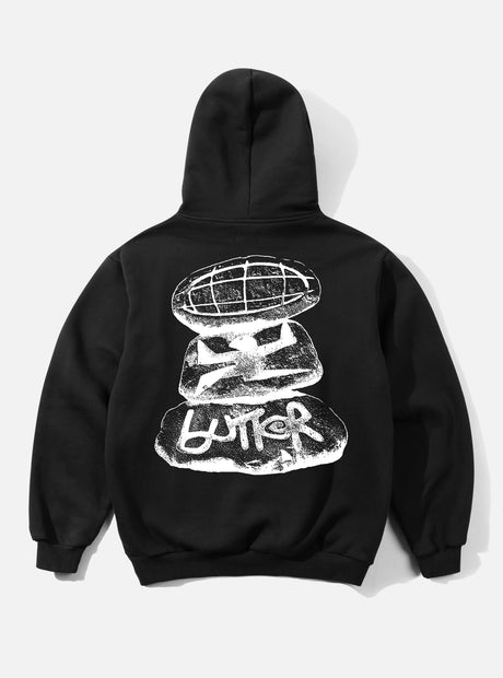 BUTTER GOODS Boulder Terrain Pullover Hood - Black