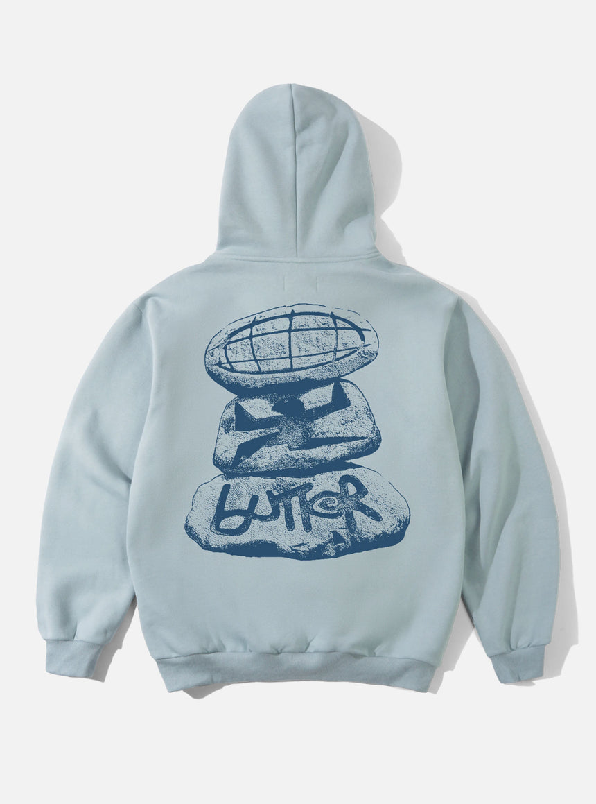 BUTTER GOODS Boulder Terrain Pullover Hood - Ice