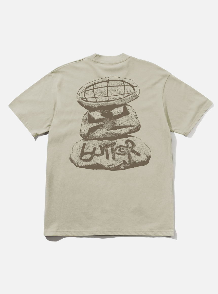 BUTTER GOODS Boulder Terrain Tee - Stone