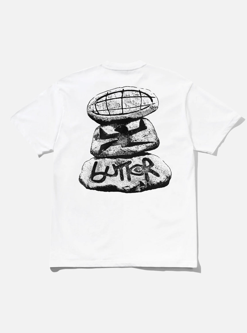 BUTTER GOODS Boulder Terrain Tee - White