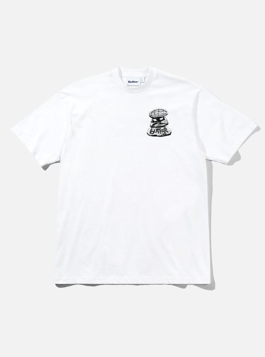 BUTTER GOODS Boulder Terrain Tee - White