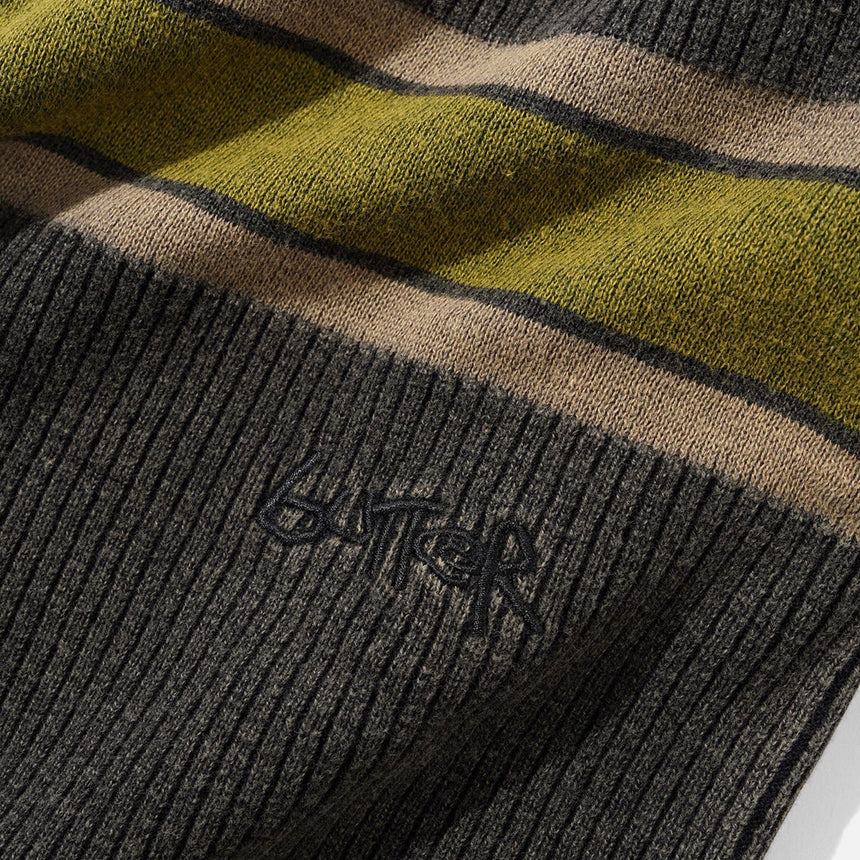 BUTTER GOODS Break Knit Sweater - Washed Black