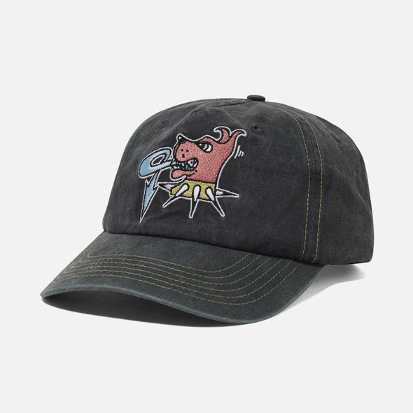 BUTTER GOODS Canine 5 Panel Cap - Washed Black