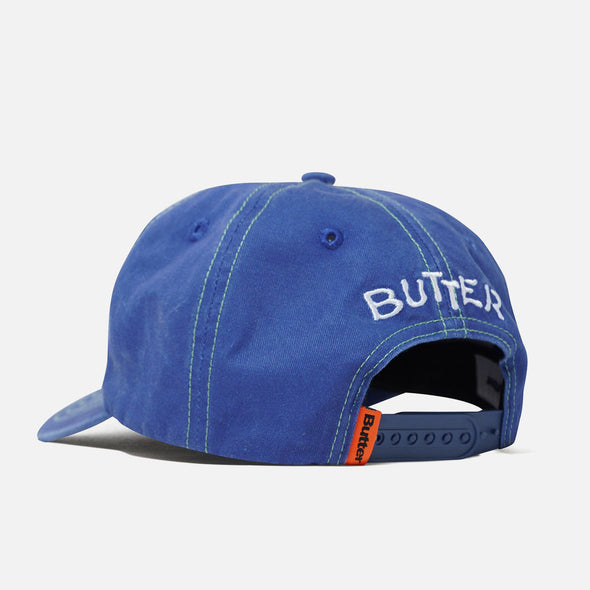 BUTTER GOODS Canine 5 Panel Cap - Washed Navy