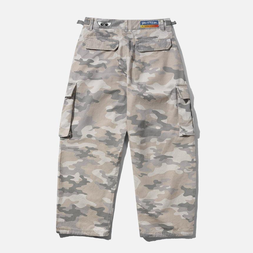 BUTTER GOODS Cargo Pants - Snow Camo
