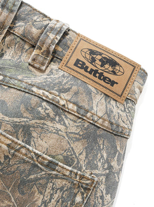 BUTTER GOODS Carpenter Denim Jeans - Forest Camo