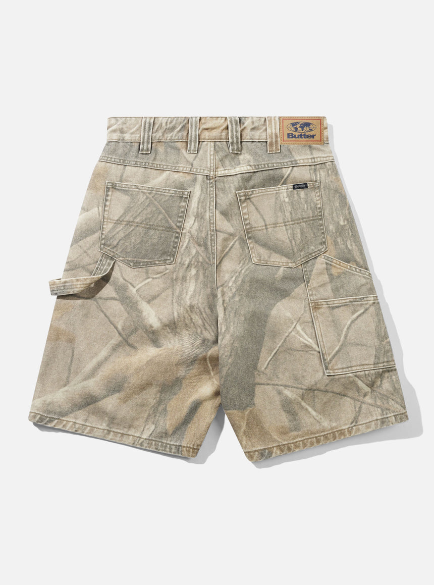 BUTTER GOODS Carpenter Shorts - Forest Camo