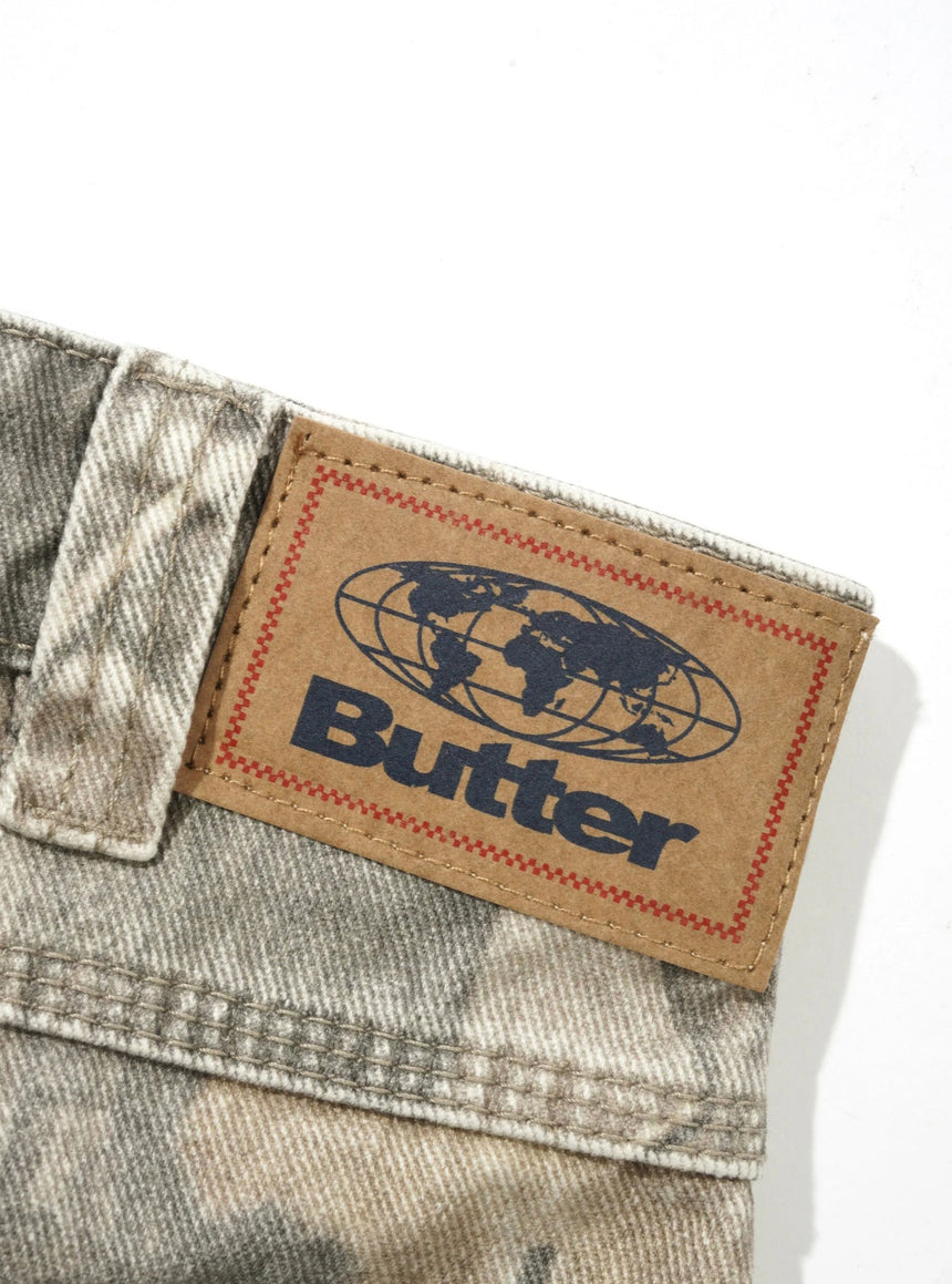 BUTTER GOODS Carpenter Shorts - Forest Camo