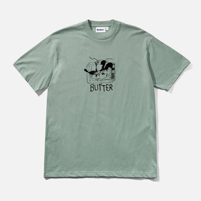 BUTTER GOODS Channel Tee - Dull Mint