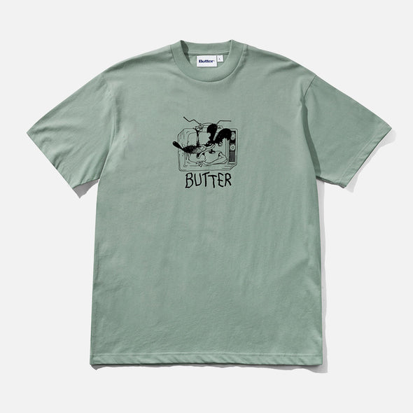 BUTTER GOODS Channel Tee - Dull Mint
