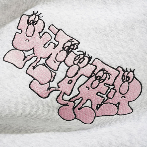 BUTTER GOODS Character Pullover Hood - Ash