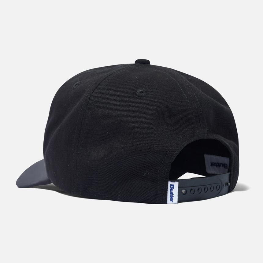 BUTTER GOODS Collegiate 6 Panel Cap - Black