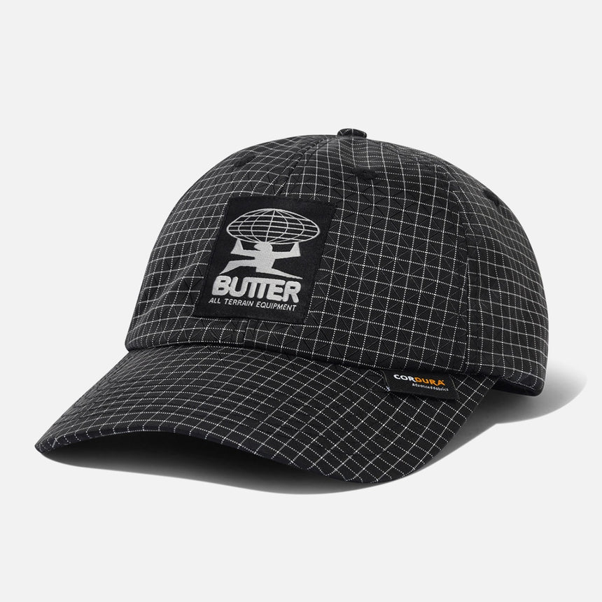 BUTTER GOODS Cordura Terrain 6 Panel Cap - Black