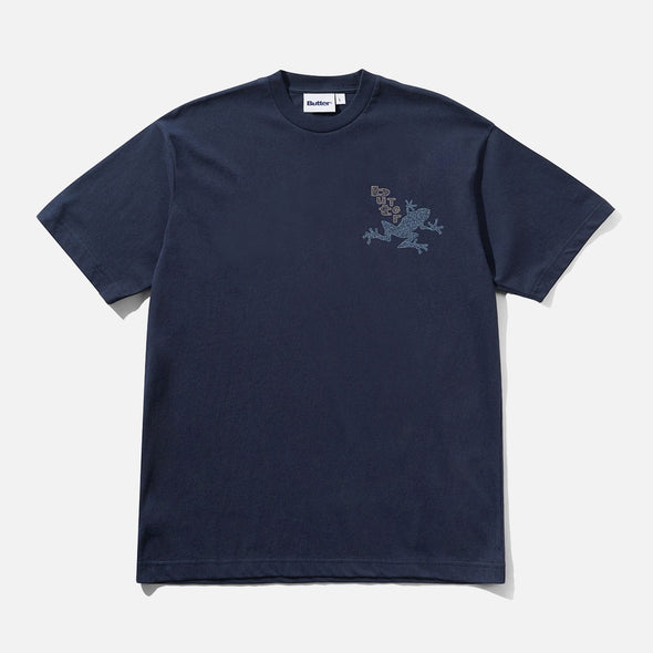 BUTTER GOODS Croaker Tee - Navy