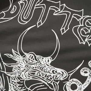 BUTTER GOODS Dragon Tee - Washed Black