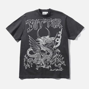 BUTTER GOODS Dragon Tee - Washed Black