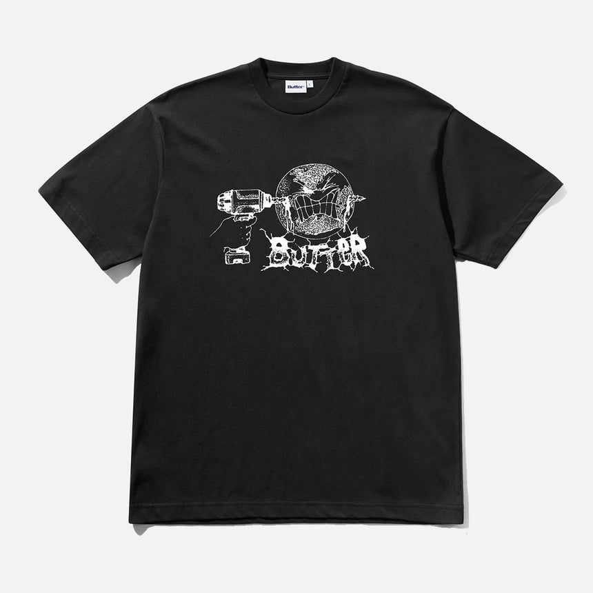 BUTTER GOODS Drill Tee - Black
