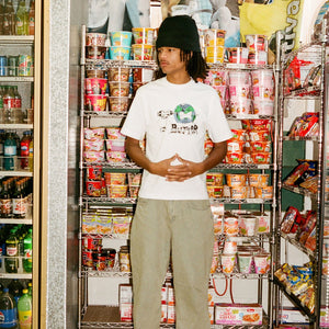 BUTTER GOODS Drill Tee - White