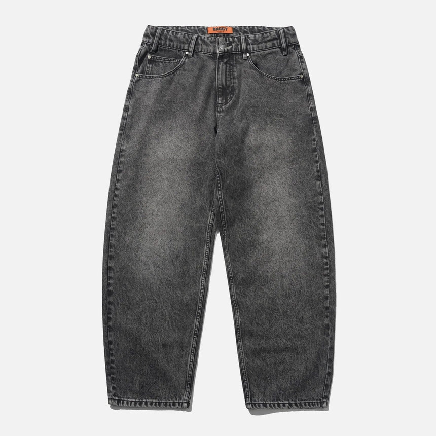 BUTTER GOODS Drummer Baggy Denim Jeans - Streaky Black