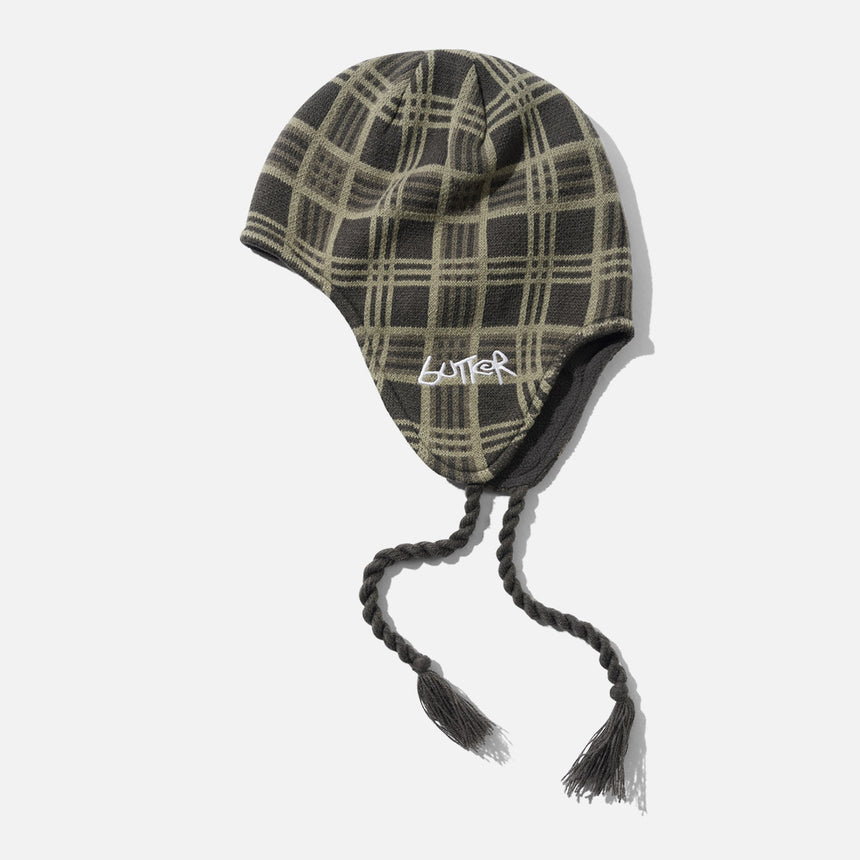 BUTTER GOODS Ear Flap Beanie - Plaid