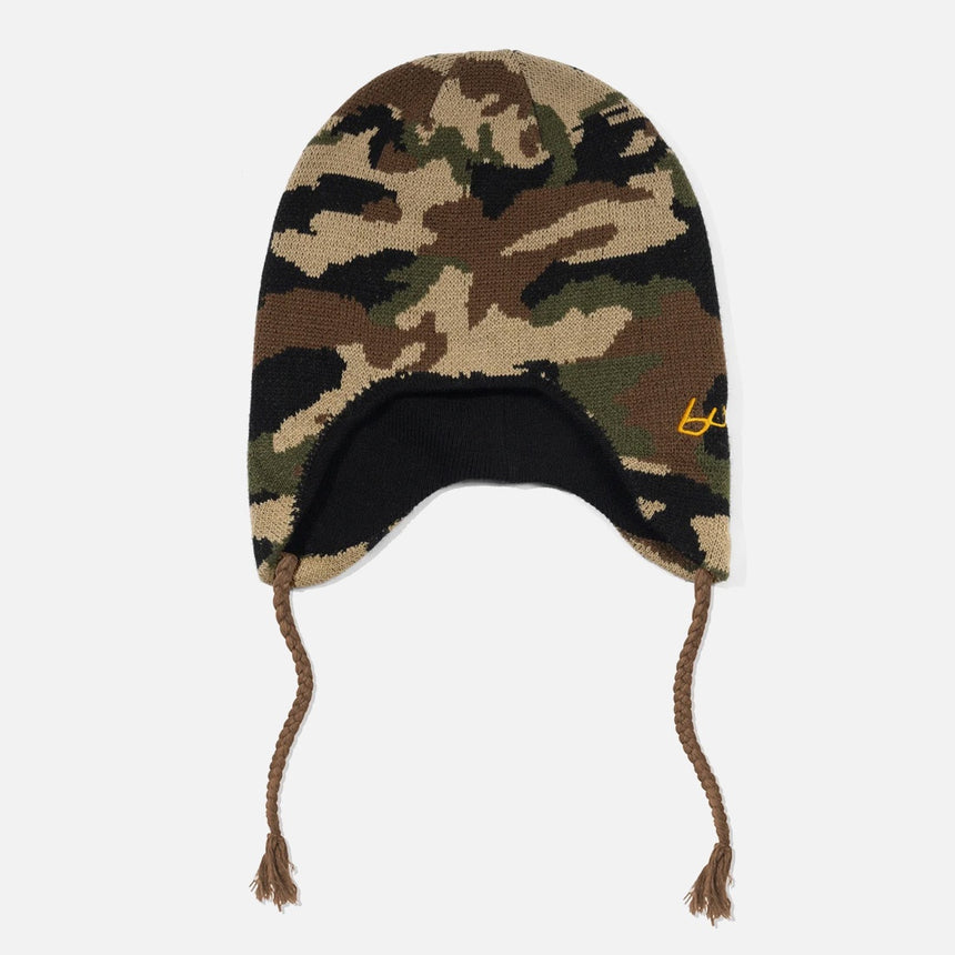 BUTTER GOODS Earflap Beanie - Woodland Camo