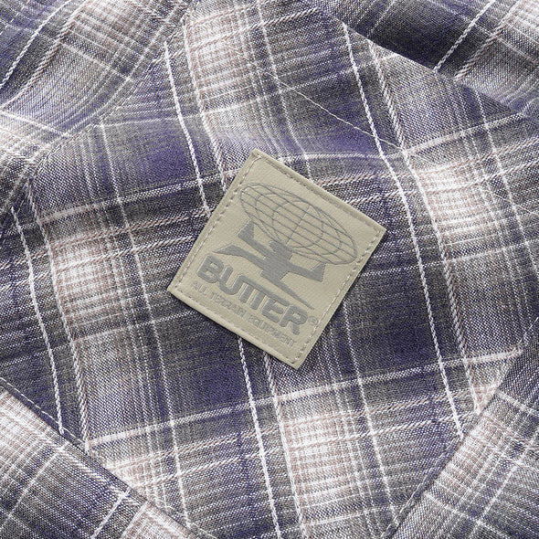 BUTTER GOODS Equipment Short Sleeve Shirt - Navy