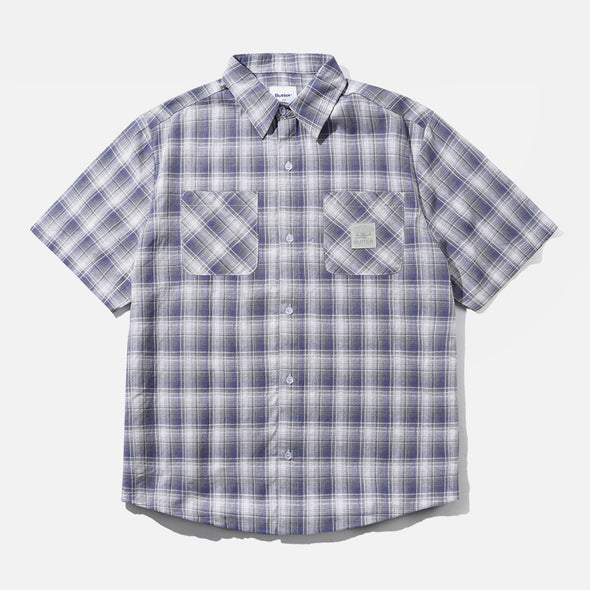 BUTTER GOODS Equipment Short Sleeve Shirt - Navy