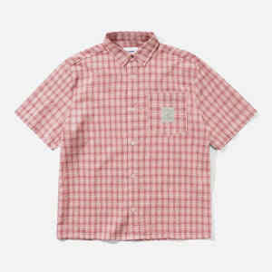 BUTTER GOODS Equipment Short Sleeve Shirt - Rhubarb