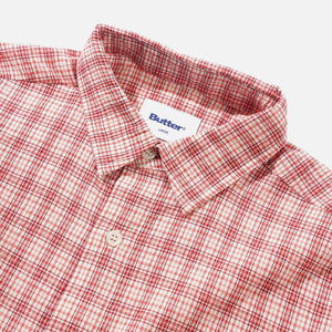 BUTTER GOODS Equipment Short Sleeve Shirt - Rhubarb