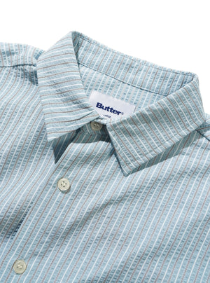 BUTTER GOODS Equipment Short Sleeve Shirt - Sky