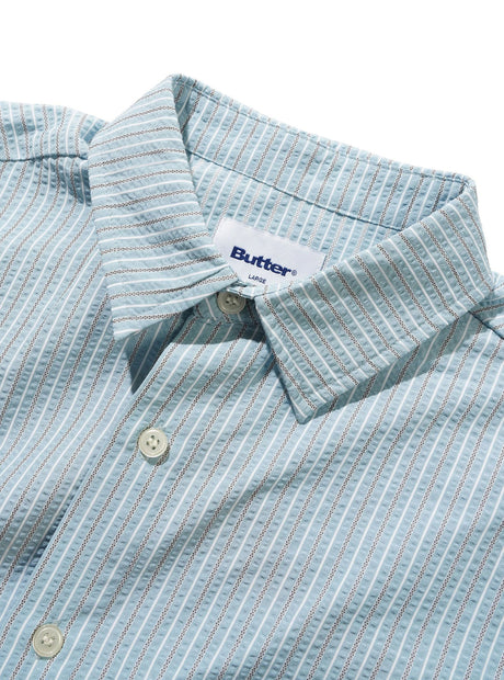 BUTTER GOODS Equipment Short Sleeve Shirt - Sky